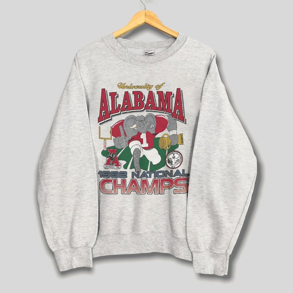1992 Vintage Alabama Crimson Tide Champ Sweatshirt, University of Alabama Shirt
